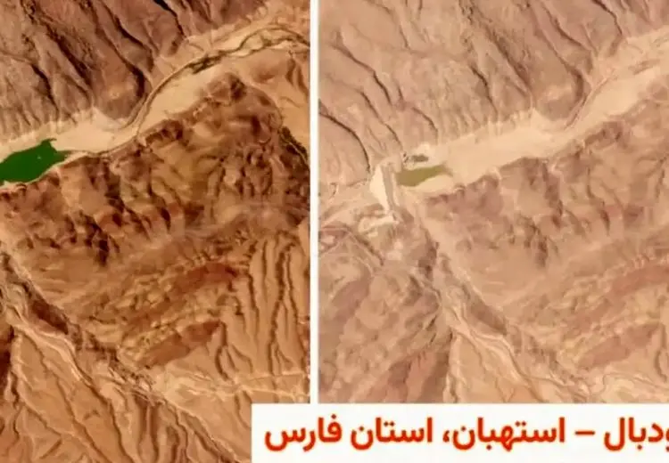 تصاویر ماهواره‌ای از مخازن خالی‌شده 3 سد کشور