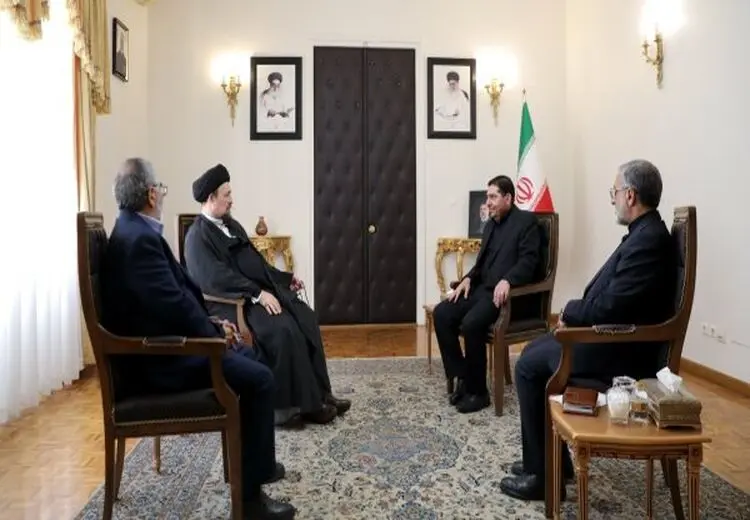 حضور سید حسن خمینی در دفتر سرپرست ریاست جمهوری
