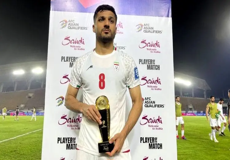محمد محبی، بهترین بازیکن دیدار کره شمالی - ایران