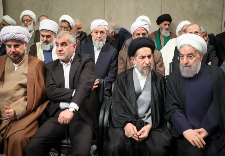 عکس جدید از حسن روحانی در بیت رهبری