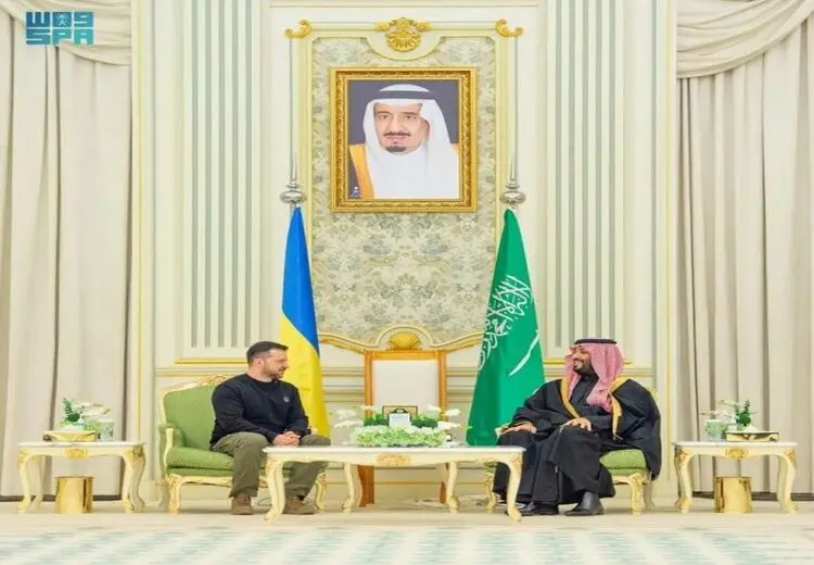 دیدار زلنسکی با بن‌سلمان در ریاض