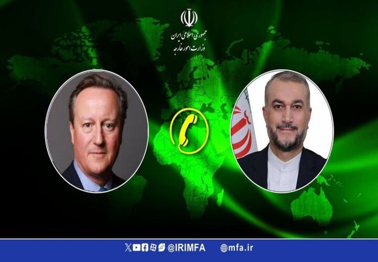 گفتگوی تلفنی وزیران خارجه ایران و انگلیس