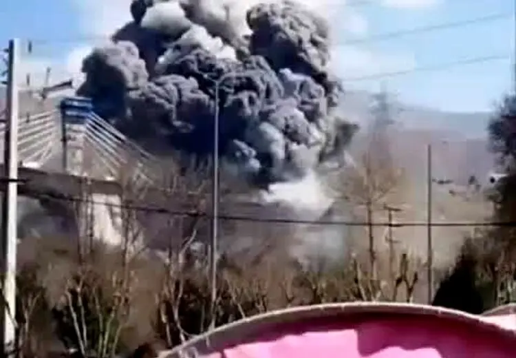 لحظه وحشتناک بمباران پل B۱ در کرج