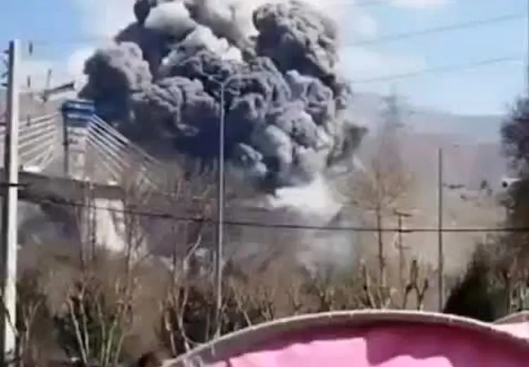لحظه وحشتناک بمباران پل B۱ در کرج