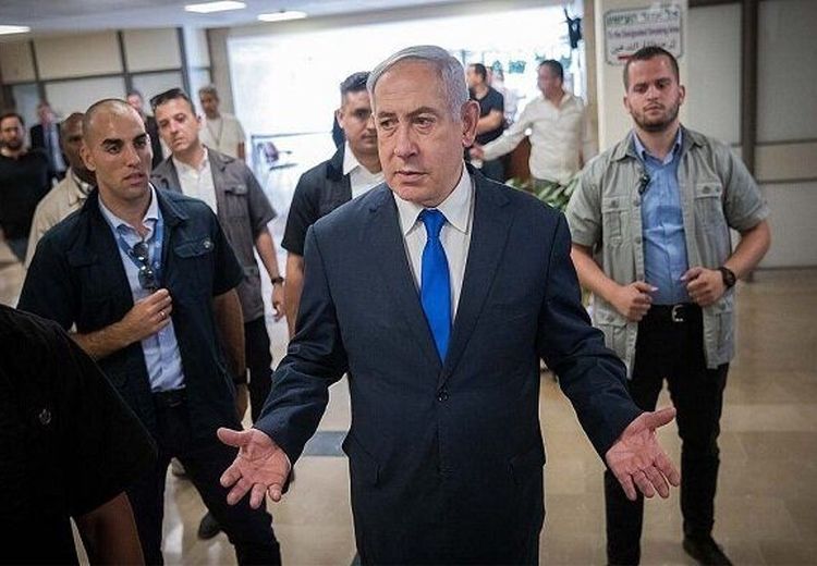 خروج ناگهانی نتانیاهو از نشست خبری !