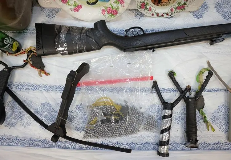 ادوات کشف شده از متهمان خرابکاری در اعتراضات و اغتشاشات