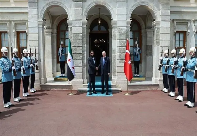 دیدار اردوغان با جولانی در استانبول + عکس