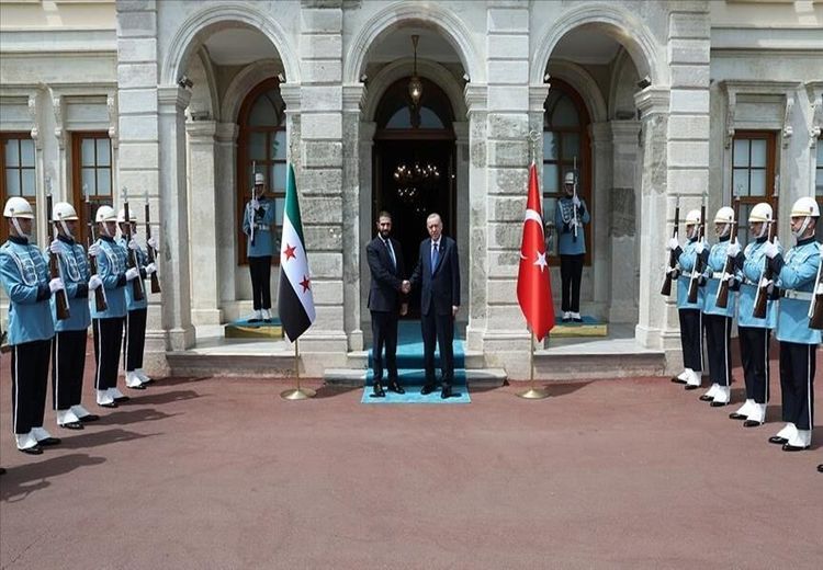 دیدار اردوغان با جولانی در استانبول + عکس