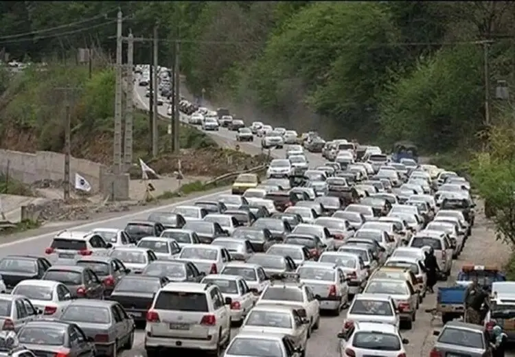 ترافیک در جاده‌های شمالی سنگین شد