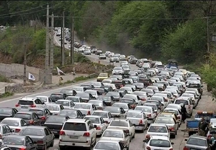 ترافیک در جاده‌های شمالی سنگین شد