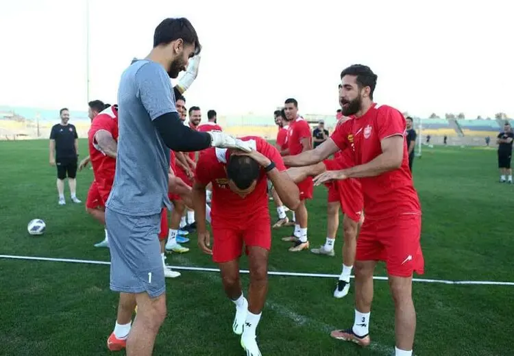 تمرین پرسپولیس با حضور نبیل باهویی