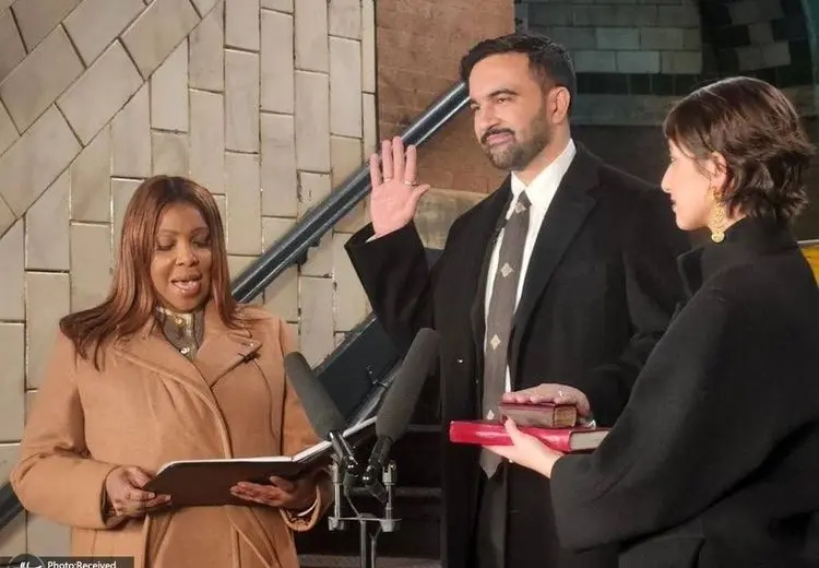 سوگند شهردار جدید نیویورک با قرآن