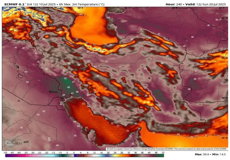 خود را برای گرما و دمای 40 درجه آماده کنید!
