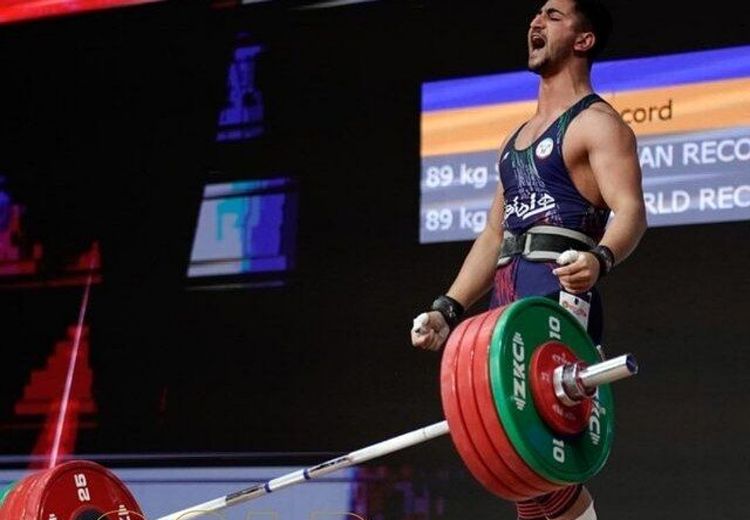 وزنه‌بردار ایرانی قهرمان دسته ۸۹ کیلوگرم آسیا شد