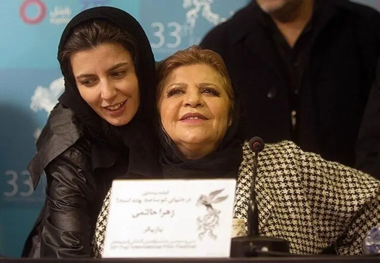لیلا حاتمی و بازیگر جوان یاغی+ عکس