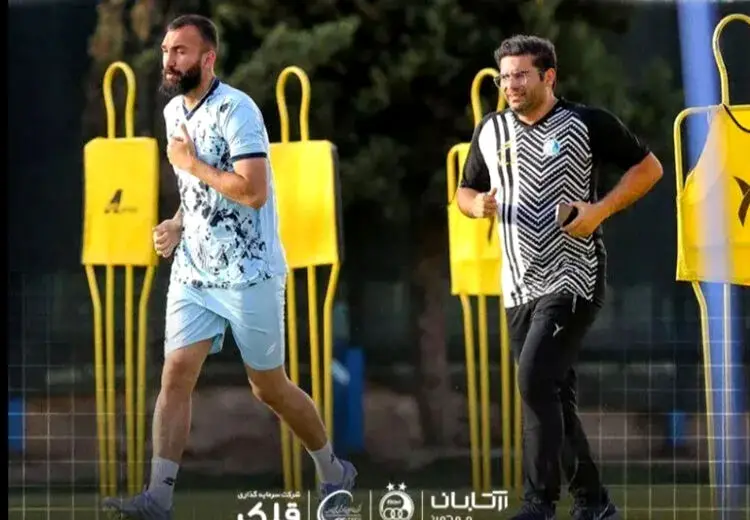 اولین تمرین چشمی در استقلال بعد از مصدومیت