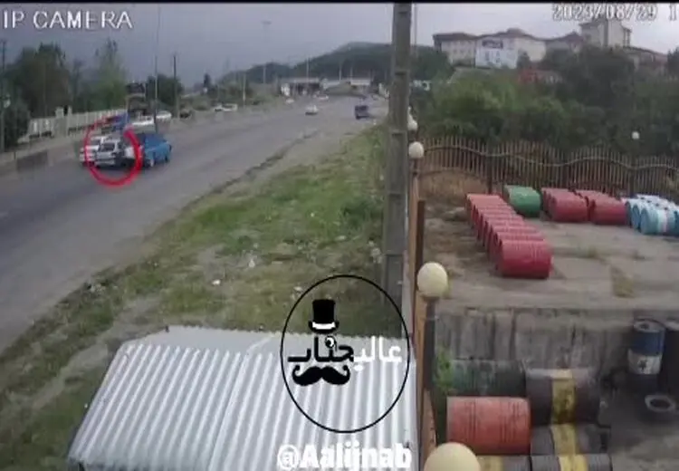  لحظه سوقصد به جان یک دوچرخه‌سوار در آمل!