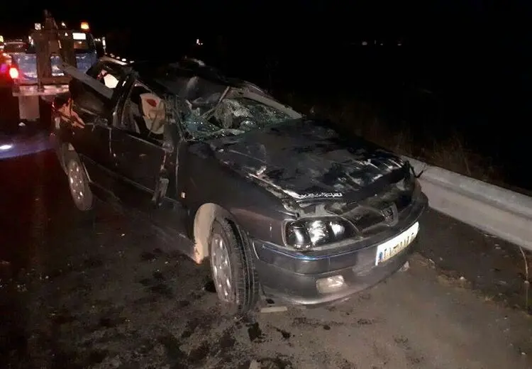 واژگونی خودرو در تونل توحید تهران بدون تلفات بود